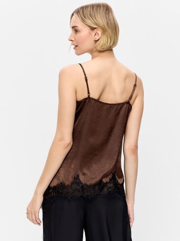 Old Navy Asymmetrical Lace-Trim Cami Top - Earthen in Kuwait