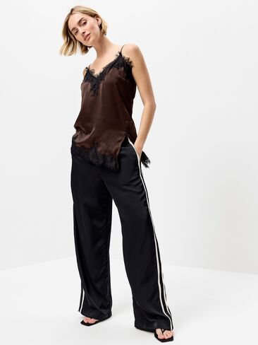 Old Navy Asymmetrical Lace-Trim Cami Top - Earthen in Kuwait