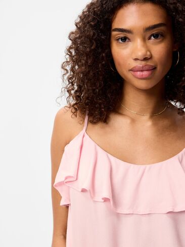 Old Navy Sleeveless Ruffle Tank Top - Blush On You in Kuwait