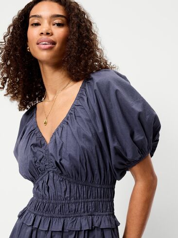 فستان Old Navy Fit & Flare Prairie متوسط ​​الطول - زجاج بركاني in Kuwait