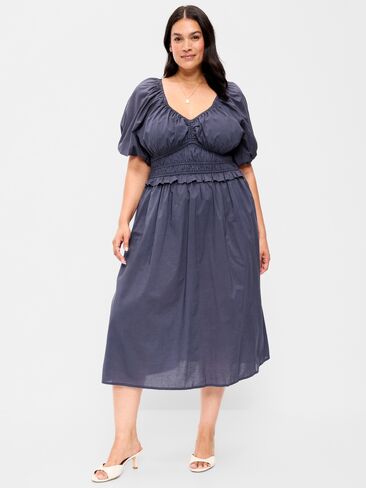 فستان Old Navy Fit & Flare Prairie متوسط ​​الطول - زجاج بركاني in Kuwait
