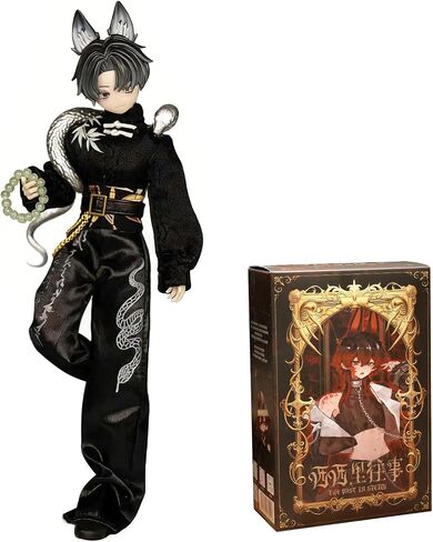 BJD Dolls BJD Blind Box 1/8 BJD Dolls 9 بوصات دمية متصلة بالكرة، دمى قابلة للجمع هدية لحفلات أعياد الميلاد للأعمار من 15 عامًا فما فوق، زي PVC وABS متضمن - الماضي في صقلية (صندوق واحد) in Kuwait