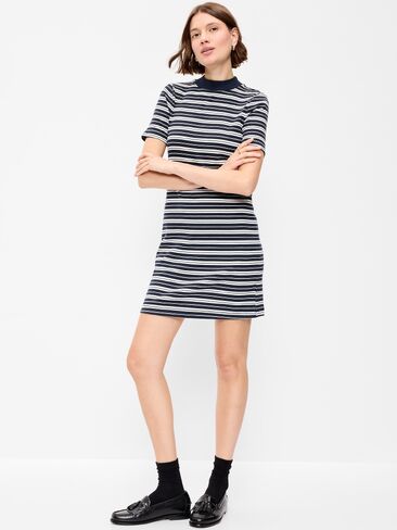 فستان قصير ضيق من Old Navy ذو رقبة وهمية - شريط كحلي in Kuwait