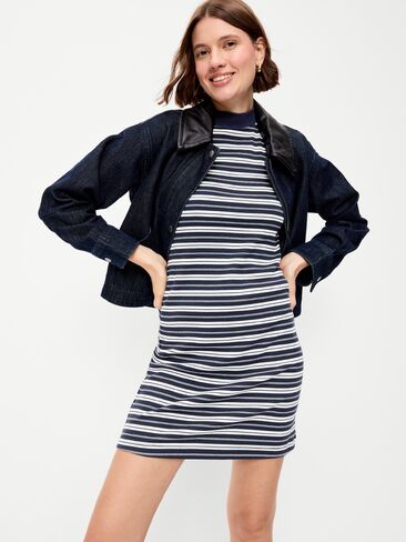 فستان قصير ضيق من Old Navy ذو رقبة وهمية - شريط كحلي in Kuwait