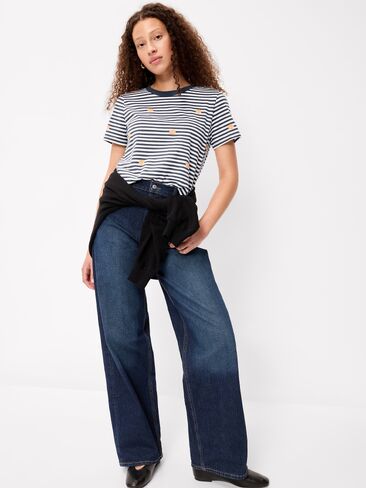 تي شيرت Old Navy EveryWear برقبة دائرية - يقطين in Kuwait