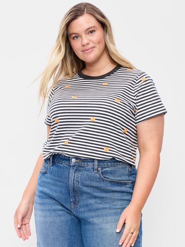تي شيرت Old Navy EveryWear برقبة دائرية - يقطين in Kuwait