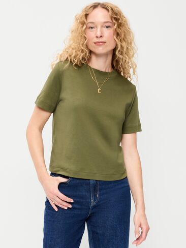 تي شيرت Old Navy ثقيل الوزن برقبة دائرية - Hearthwood in Kuwait