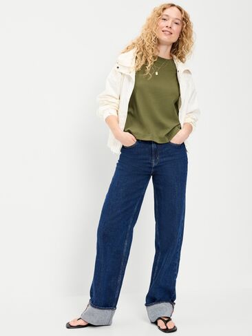تي شيرت Old Navy ثقيل الوزن برقبة دائرية - Hearthwood in Kuwait