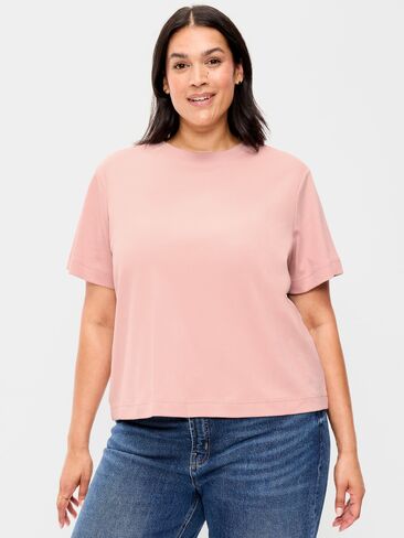 Old Navy Heavyweight Crew-Neck T-Shirt - Powder Pink in Kuwait