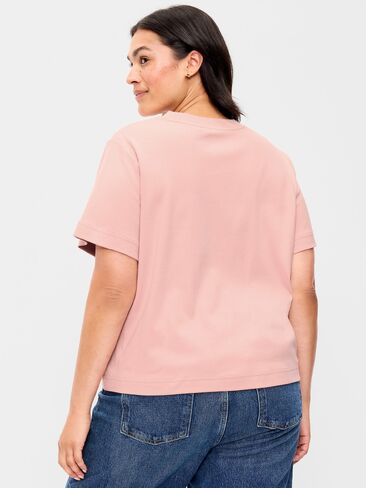 Old Navy Heavyweight Crew-Neck T-Shirt - Powder Pink in Kuwait