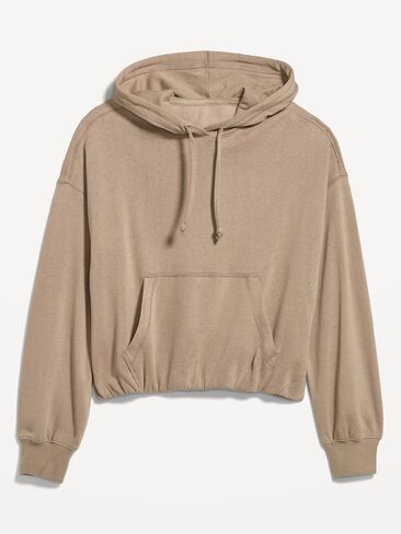 سويت شيرت بغطاء للرأس بحافة فقاعية من Old Navy SoComfy - شوكولاتة مملحة in Kuwait