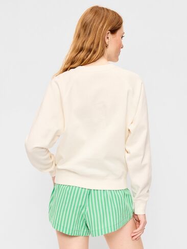 Old Navy Oversized Raglan Sweatshirt - Sea Salt in Kuwait