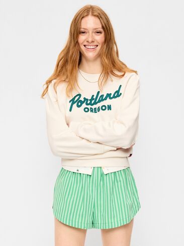 Old Navy Oversized Raglan Sweatshirt - Sea Salt in Kuwait