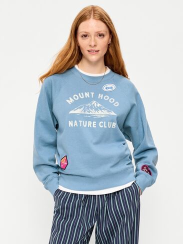 سويت شيرت راجلان كبير الحجم من Old Navy - أزرق طبيعي in Kuwait