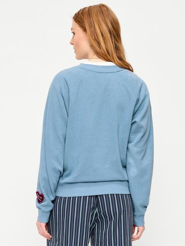 سويت شيرت راجلان كبير الحجم من Old Navy - أزرق طبيعي in Kuwait