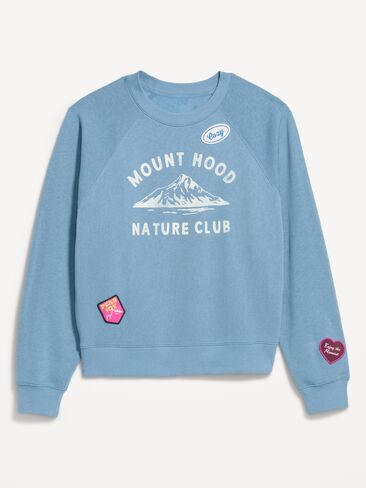 سويت شيرت راجلان كبير الحجم من Old Navy - أزرق طبيعي in Kuwait