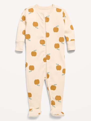 Old Navy 2-Way-Zip Sleep & Play Footed One-Piece for Baby - Apples in Kuwait