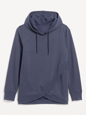Old Navy Maternity Fleece Crossover Nursing Tunic Hoodie Sweatshirt - Volcanic Glass in Kuwait
