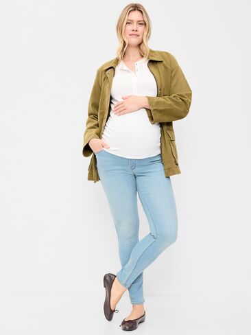 بنطال جينز Old Navy للحوامل بجزء كامل من القماش النحيف - سانتا كاتارينا in Kuwait