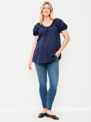 Old Navy Maternity Full-Panel Wow Skinny Jeans - Campeche in Kuwait