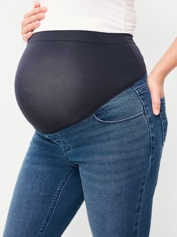Old Navy Maternity Full-Panel Wow Skinny Jeans - Campeche in Kuwait