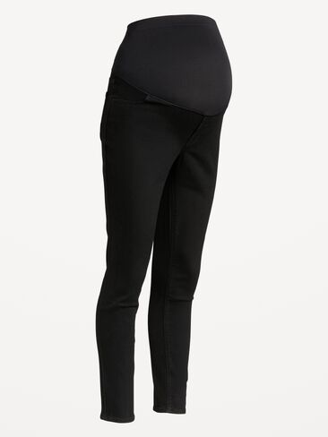 Old Navy Maternity Full-Panel Wow Skinny Jeans - Black Jack in Kuwait