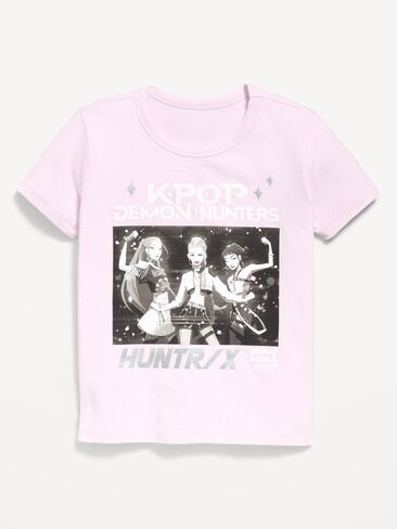 Old Navy KPop Demon Hunters™ Graphic T-Shirt for Girls - Lilac Ice in Kuwait