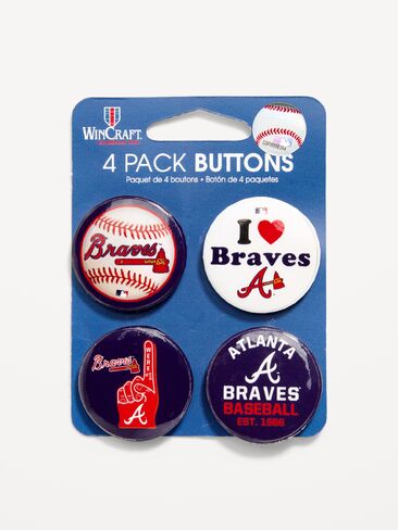 Old Navy WinCraft® Atlanta Braves 4-Pack Buttons - Atlanta Braves in Kuwait
