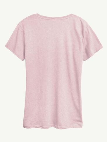 Old Navy Peanuts Galentines Girls Club Short Sleeve Graphic T-Shirt - Heather Pink in Kuwait