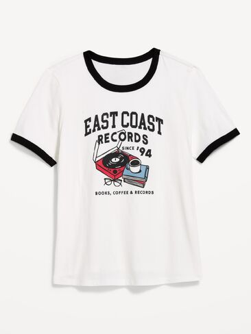 Old Navy EveryWear Crew-Neck T-Shirt - White Lilies in Kuwait