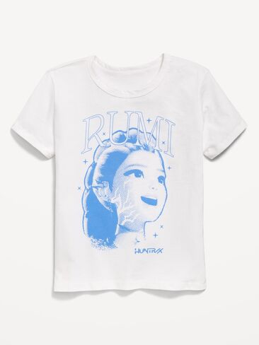 Old Navy KPop Demon Hunters™ Graphic T-Shirt for Girls - White Lilies in Kuwait