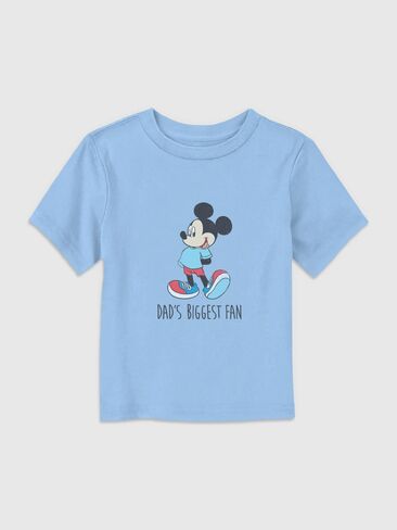 Old Navy Mickey Classic Dads Fan Mickey Graphic T-shirt for Toddlers - Light Blue in Saudi Arabia