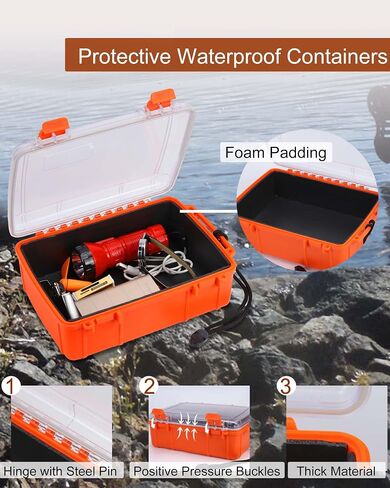 Waterproof Storage Dry Box for Kayaking Waterproof Containers for Boating Travel Waterproof Case Boat Storage Tacklebox Floated Watertight Drybox with Rope in Saudi Arabia