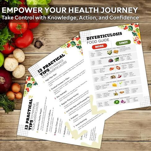 PODMemory 2PCS Cholesterol Food & Diet Chart Poster, Cholesterol-Lowering Foods Smart Choices for Heart Health in Saudi Arabia