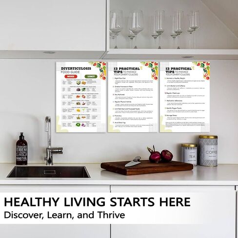 PODMemory 2PCS Cholesterol Food & Diet Chart Poster, Cholesterol-Lowering Foods Smart Choices for Heart Health in Saudi Arabia