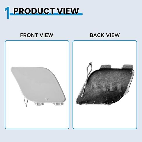 Front Bumper Tow Hook Cover for Mercedes Benz CLA Class W117 AMG Line CLA180 CLA200 CLA220 CLA250 CLA45 2012 2013 2014 2015 Towing Hook Eye Cap 1178851222 (Silver) in Saudi Arabia