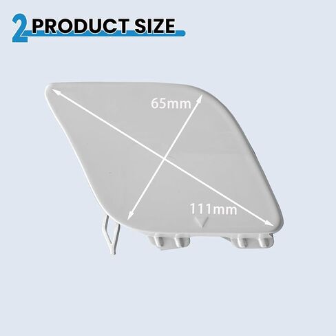 Front Bumper Tow Hook Cover for Mercedes Benz CLA Class W117 AMG Line CLA180 CLA200 CLA220 CLA250 CLA45 2012 2013 2014 2015 Towing Hook Eye Cap 1178851222 (Silver) in Saudi Arabia