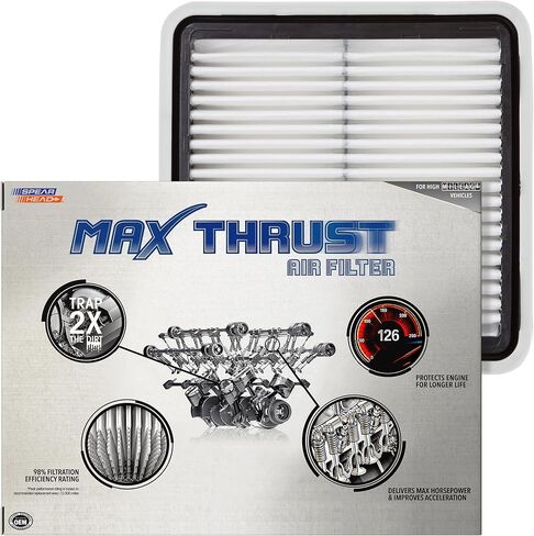 فلتر هواء محرك Spearhead Max Thrust Performance لجميع المركبات التي قطعت مسافة طويلة - يزيد من القوة ويحسن التسارع (MT-997) in Kuwait