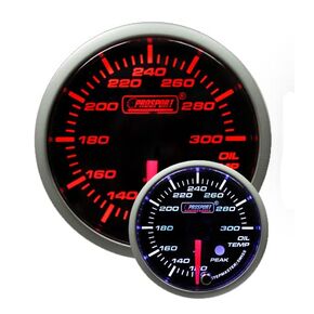 Oil Temperature Gauge, 52mm (2 1/16") Electrical Prosport Premium Series Amber/White in Kuwait