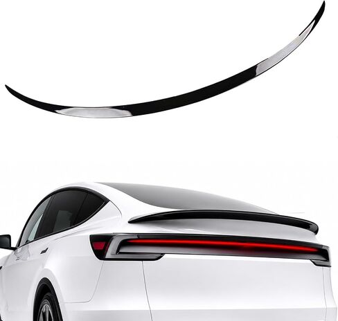 2025 2026 Tesla Model Y Juniper جناح سبويلر خلفي، سبويلر خلفي للشفاه بمظهر رياضي (أسود لامع) in Kuwait