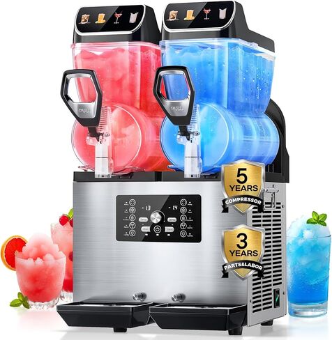 Machine Slushie- آلة Slushy للمنزل مع عرض LED- صانع المشروبات المحترف No Ice Ice- حجز واحد و 5 برامج محددة مسبقًا لمارغريتا المجمدة ، Frappés والمزيد in Kuwait