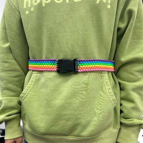 Grunge y2k Scene Accessories, Belt for Festival Fashion, EDM Party Essentials, Bold Style for Party Lovers, Colorful Design in Saudi Arabia
