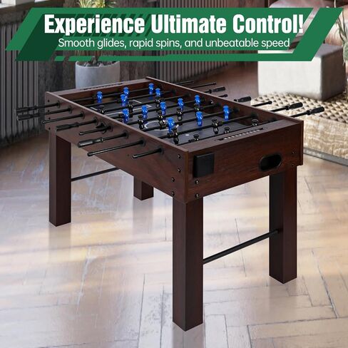 Foosball Table 48in, Competition-Sized Game Table for Home & Game Room – Includes 2 Balls & 2 Cup Holders – Classic Indoor Soccer Game in Saudi Arabia