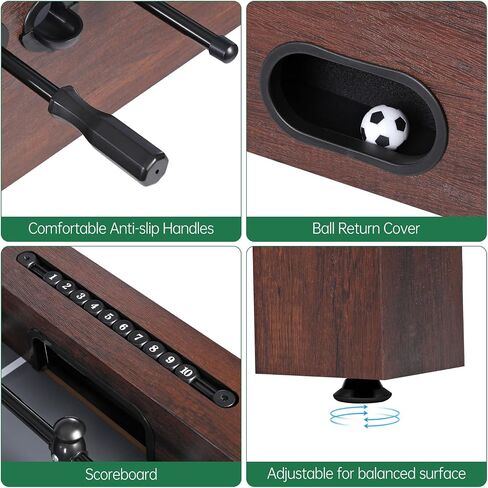 Foosball Table 48in, Competition-Sized Game Table for Home & Game Room – Includes 2 Balls & 2 Cup Holders – Classic Indoor Soccer Game in Saudi Arabia