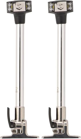 Attwood 7812-S-7 Lightarmor قابل للطي 12 بوصة LED 3 ميل بحري ترويسة/مرساة ضوء، فضي in Kuwait