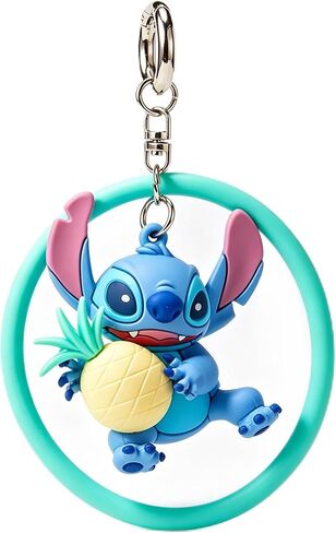 سلسلة مفاتيح MINISO Stitch، شكل شخصية غرزة، قلادة لطيفة على شكل حقيبة لحقائب الظهر، صغيرة (أخضر) in Kuwait