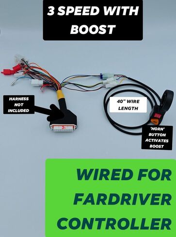 3 Speed with Button for Boost or Regen for Fardriver Controllers Module Switch for Motorcycle E-Bike Scooter 7/8in Motorcycle Switch(Regen) 22mm Handlebar Size Electric in Saudi Arabia