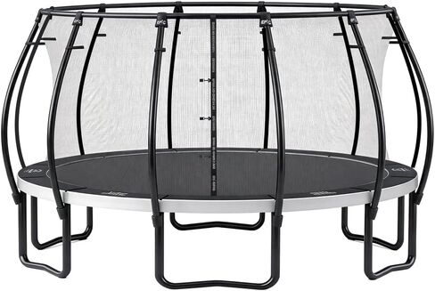 SKYWALKER TRAMPOLINES Epic Series 16 FT Round Outdoor Trampoline for Kids and Adults with Enclosure Net, Padded Spring Cover, ASTM Approval, 1600 LBS Weight Capacity in Kuwait