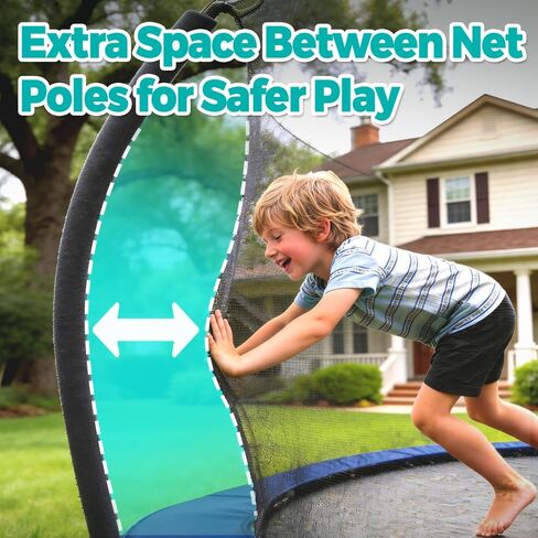SKYWALKER TRAMPOLINES Epic Series 16 FT Round Outdoor Trampoline for Kids and Adults with Enclosure Net, Padded Spring Cover, ASTM Approval, 1600 LBS Weight Capacity in Kuwait