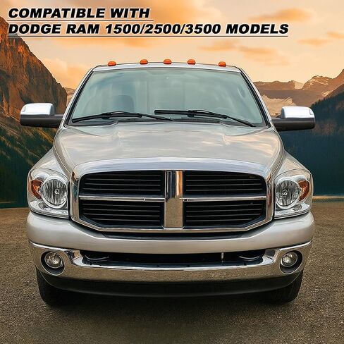 Spec-D Tuning Chrome Power Heated Telescopic Clear Signal Towing Mirrors Compatible with 2002-2008 Dodge Ram Left + Right Pair in Saudi Arabia